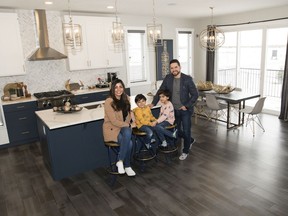 Laura and Bernardo Baez and their children Leonardo, 5, Andre, 7, found the home and community of their dreams with Homes by Avi in the Orchards.