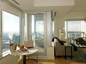 A residential unit at the luxury SKY Residences in Stantec Tower.