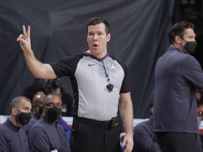 Edmonton's Matthew Kallio, has become the first Canadian NBA referee in the 74-year history of the association this season, as he works toward a full-time contract with the league.
