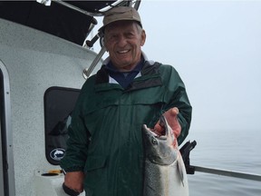 Dr. David Schindler died Thursday. He is seen here during a fishing trip with Dr. Mark Boyce