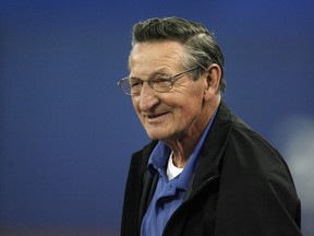 Walter Gretzky, father of NHL legend Wayne Gretzky, watches the Toronto Blue Jays  and New York Yankees MLB American League baseball game in Toronto, May 12, 2009.