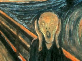 The Scream by Edvard Munch could be the poster for the shrinking penis size of men due to pollution.