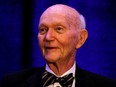 Apollo 11 astronaut Michael Collins speaks at a panel discussion on the 50th anniversary of the launch, in Cocoa Beach, Florida, U.S., July 16, 2019.