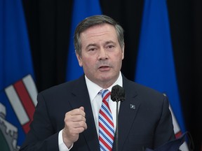 Premier Jason Kenney in Edmonton on Thursday, May 27, 2021.