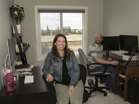 Hillary and Bradon Valgardson enjoy their new home in Cavanaugh.