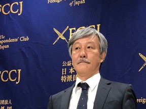 Naoto Ueyama, head of the Japan Doctors Union, attends a news conference in Tokyo, Japan, May 27, 2021.