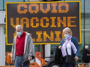 Alberta Health Services opened a drop-in first dose COVID-19 vaccination clinic at the Edmonton Expo Centre, Wednesday June 9, 2021.