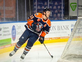 Tyler Benson is looking to stick in the big leagues after making a name for himself on the Edmonton Oilers farm club in Bakersfield, Calif.
