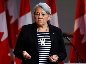 Mary Simon attends a news conference where she is announced as the next Governor General of Canada in Gatineau, Quebec, Canada July 6, 2021.