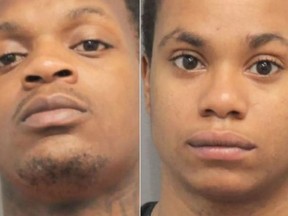 Davion Guillory, left, and Treykia Cohen are charged with aggravated assault with a deadly weapon.