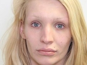 Louisa Wallis, 27, was arrested following a 2019 Edmonton police sex trafficking investigation. She pleaded guilty to three crimes earlier this year including sexual exploitation and child porn offences.