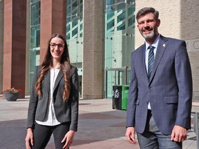 Outgoing Mayor Don Iveson has endorsed three council candidates in Edmonton's upcoming civic election, including Ward Métis candidate Ashley Salvador (left).