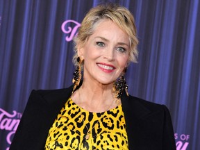 Sharon Stone attends "The Eyes Of Tammy Faye" New York premiere on September 14, 2021.