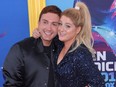 US singer Meghan Trainor and US actor Daryl Sabara attends the Teen Choice Awards 2018 in Los Angeles, California.