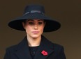 Meghan, Duchess of Sussex attends the annual Remembrance Sunday memorial at The Cenotaph on November 10, 2019 in London, England.