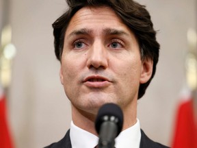 Prime Minister Justin Trudeau holds a press conference in Ottawa, Sept. 24, 2021.