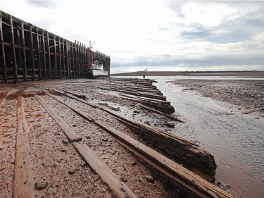 The harbour in Passboro, Nova Scotia at low tide. The Bay of Fundy is home to the highest tides in the world, rising and falling more than 15 metres every day at the closed end of the bay near Minas Basin. Pamela Roth