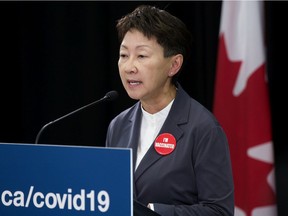 Alberta Health Services CEO Dr. Verna Yiu answers questions during an update on the Province's response to the fourth wave of the COVID-19 pandemic, during a press conference in Edmonton, Wednesday Sept. 15, 2021. During the press conference Premier Jason Kenney announced new vaccine requirements and COVID-19 measures. Photo by David Bloom