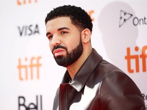 Rapper Drake arrives on the red carpet for the film "The Carter Effect" at the Toronto International Film Festival (TIFF), in Toronto, Canada, September 9, 2017.