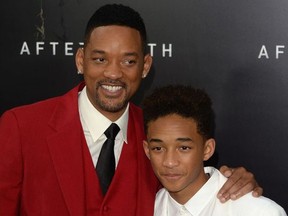 Actors Will Smith and Jaden Smith attend the "After Earth" premiere at Ziegfeld Theater on May 29, 2013 in New York City.
