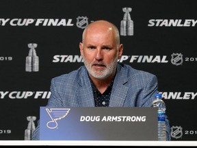 St. Louis Blues general manager Doug Armstrong is the GM for Canada's men's Olympic hockey team going to the 2022 Winter Games.