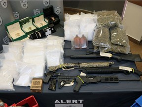 Project Elk netted eight Edmonton suspects facing charges. ALERT seized roughly $2 million in drugs, cash, and proceeds of crime. Handout photo 2021