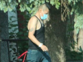 Edmonton Police are trying to identify this man who may have lived in the area of 99 Street and 82 Ave in June 2021. He may have information on the homicide investigation of Xavier Chartier. Supplied image