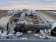 **Small file quality****

Freezing rain contributed to a large crash on Highway 2 near Ponoka that killed one person on November 25, 2021

Photo by Lionel Waskewitch