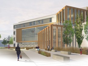 Visualization for The King's University's new state-of-the-art Centre for Excellence in the Sciences. Supplied.