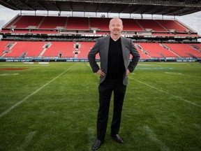 TSN Vice President and Executive Producer of live events Paul Graham at BMO Field a day before the 104th Grey Cup.
