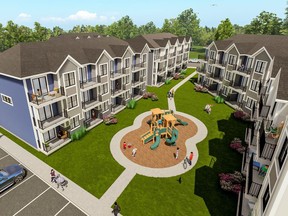 The Creekwood Chappelle townhomes, by Avana, will designate part of its units as affordable housing for women and children who have been affected by family violence.