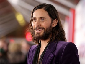 Jared Leto attends Sony Pictures' "Spider-Man: No Way Home" Los Angeles premiere on December 13, 2021 in Los Angeles.