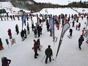 It was very busy at Snow Valley Ski Club which celebrated the globe event of World Snow Day started by the Federation Internationale de Ski (F.I.S.) with the theme of ‘Bringing Children to the Snow’, in Edmonton, January 16, 2022. Ed Kaiser/Postmedia