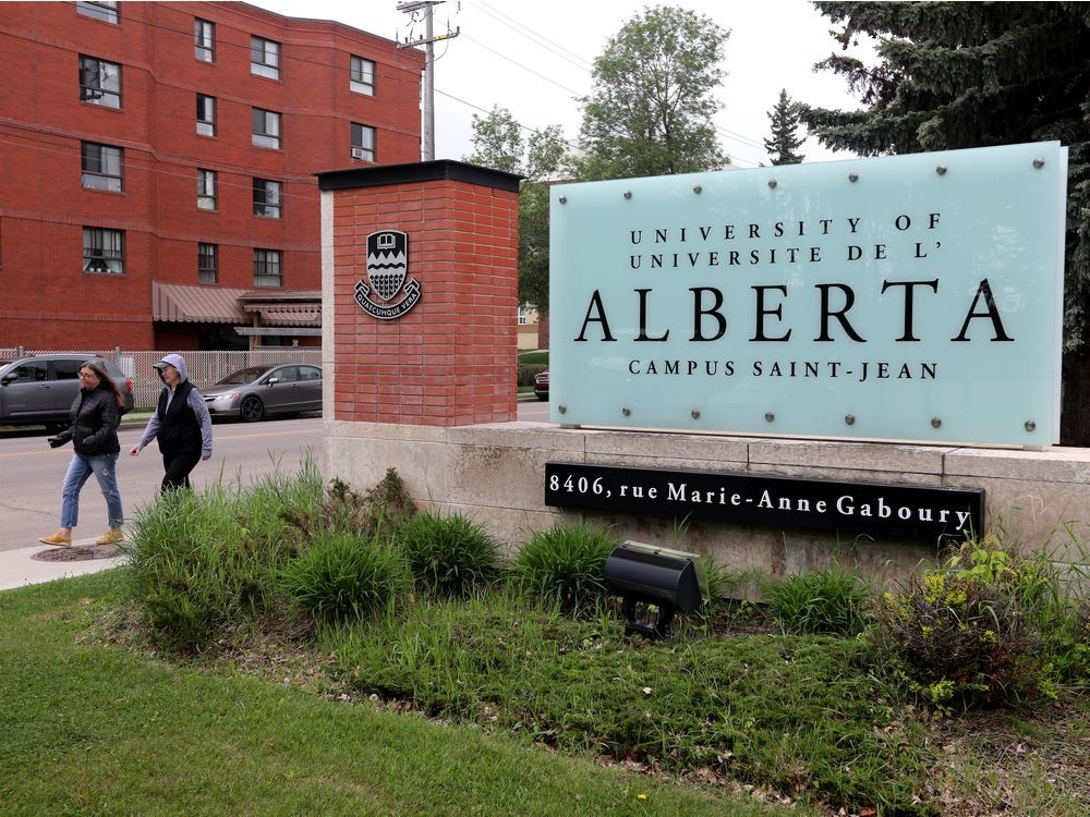 University of Alberta Campus Saint-Jean, 8406 Rue Marie-Anne Gaboury, in Edmonton on June 10, 2021.