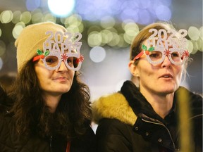 People celebrate New Year's Eve at Zagreb's main square, amid the coronavirus disease (COVID-19) pandemic, Croatia, December 31, 2022.