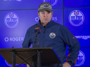 Edmonton Oilers head coach Jay Woodcroft