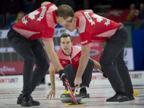After competing as Team Canada at the Tim Hortons Brier in March 2022, skip Brendan Bottcher's team is breaking up. Front end Brad Thiessen (left) and Karrick Martin (right) are expected to join forces with Kevin Koe.