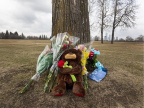 A memorial has been placed near where a 16-year-old boy was assaulted outside McNally High School.