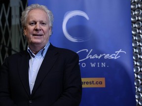 Jean Charest officially announced his candidacy for the leadership of the Conservative Party of Canada in Calgary, March 10, 2022.