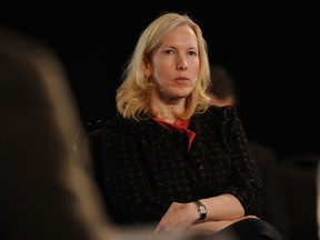 Dr. Anny Sauvageau, former chief medical examiner, at a 2014 roundtable debate on Alberta's child death review system for kids in provincial care. Sauvageau later sued the province after her contract was not renewed, alleging the Office of the Chief Medical Examiner had been exposed to political interference.