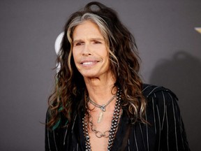 Singer Steven Tyler of Aerosmith arrives at the Hollywood Film Awards in Hollywood, Calif., Nov. 14, 2014.