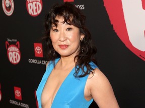 Sandra Oh attends the world premiere of Disney and Pixar's Turning Red at El Capitan Theatre in Hollywood, on March 1, 2022.
