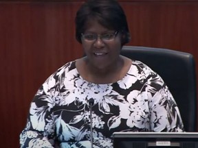 Rosemarie Bryan appears before Toronto City Council on Friday, June 24 as a candidate to fill the vacancy in Etobicoke North.