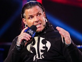 Jeff Hardy appears on WWE's SmackDown in 2020.
