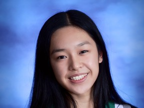 Vimy Ridge Academy valedictorian Nicole Li.
