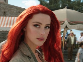 Amber Heard as Mera in a scene from "Aquaman."
