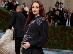 Sophie Turner attends the 2022 Met Gala celebrating "In America: An Anthology of Fashion" at the Metropolitan Museum of Art on May 2, 2022 in New York City.