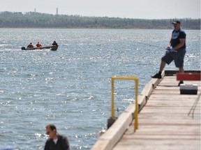 A file photo of a search effort on Wabamun Lake. RCMP are investigating the death of a 56-year-old Parkland County man after his body was retrieved from the lake.