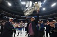 Colorado Avalanche GM Joe Sakic hoists the Stanley Cup after his team beat the Tampa Bay Lightning 2-1 in Game 6 of their series on June 26, 2022 in Tampa, Fla.