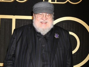 George R.R. Martin is seen at the Emmy Awards After Party in Los Angeles, Sept. 17, 2018.